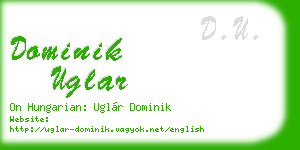 dominik uglar business card